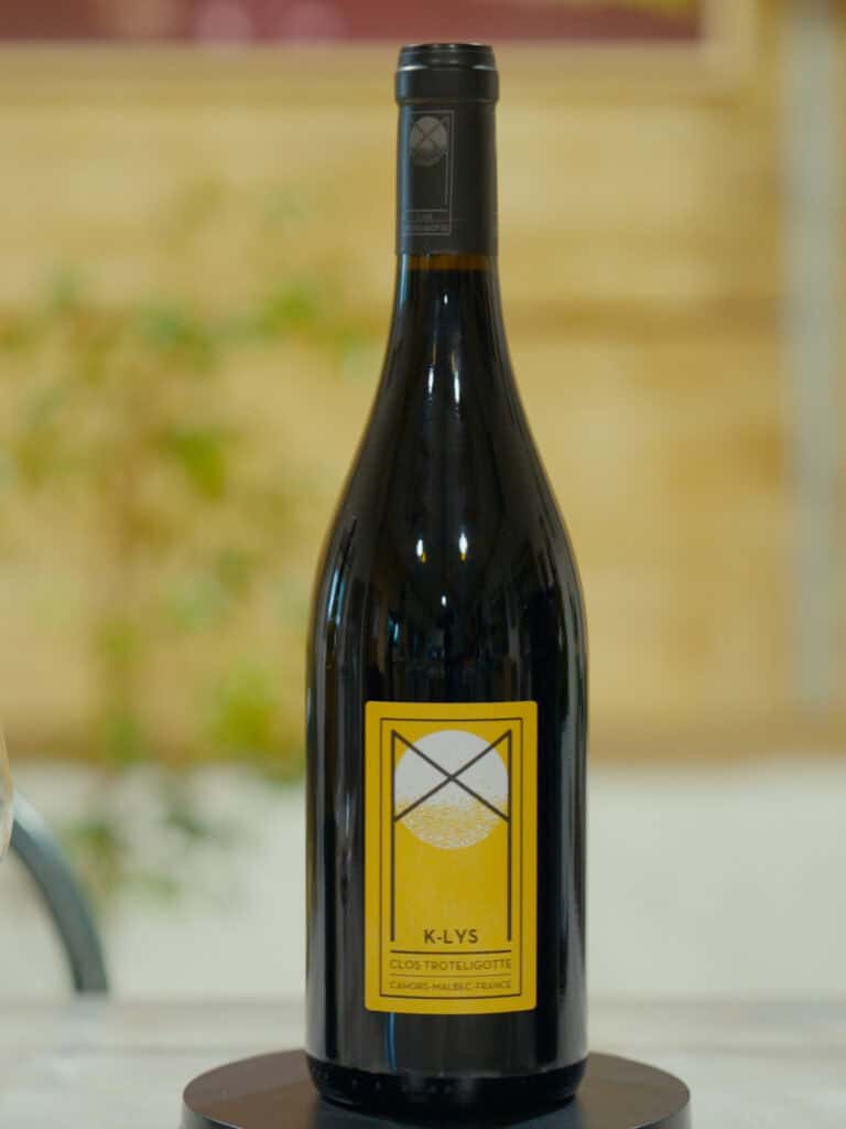 Visuel illustrant la cuvée K-Lys d'Emmanuel Rybinski du Clos Troteligotte, en AOC CAHORS, 100% Malbec de 2020
