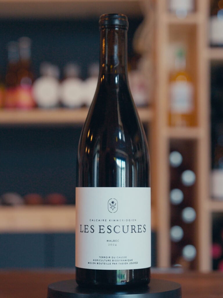 Visuel illustrant la cuvée , Les Escures de Fabien Jouves du Mas Del Périé. Un 100% Malbec en AOC CAHORS de 2024