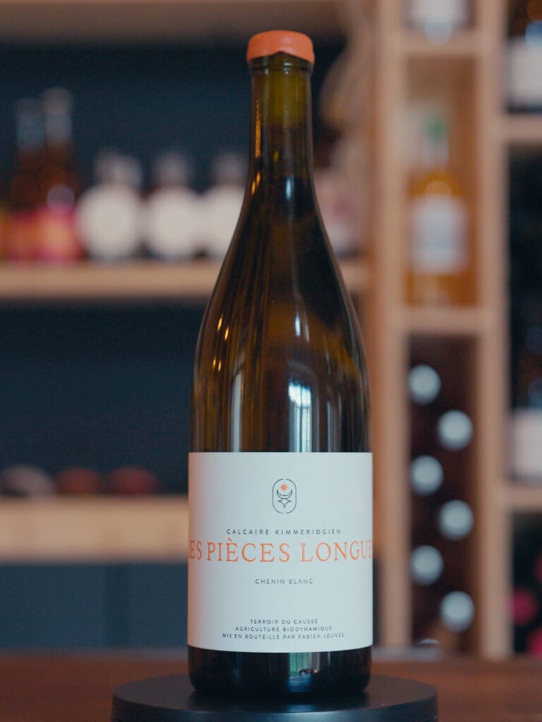 Visuel illustrant la cuvée Les Pièces Longues, 100% Chenin de Fabien Jouvezs du domaine Mas Del Périé en VDF BLANC 2024.