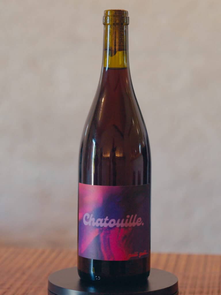 Visuel illustrant la cuvée Chatouille de Florian Saint-Orens du domaine Monblanc, un blouge!